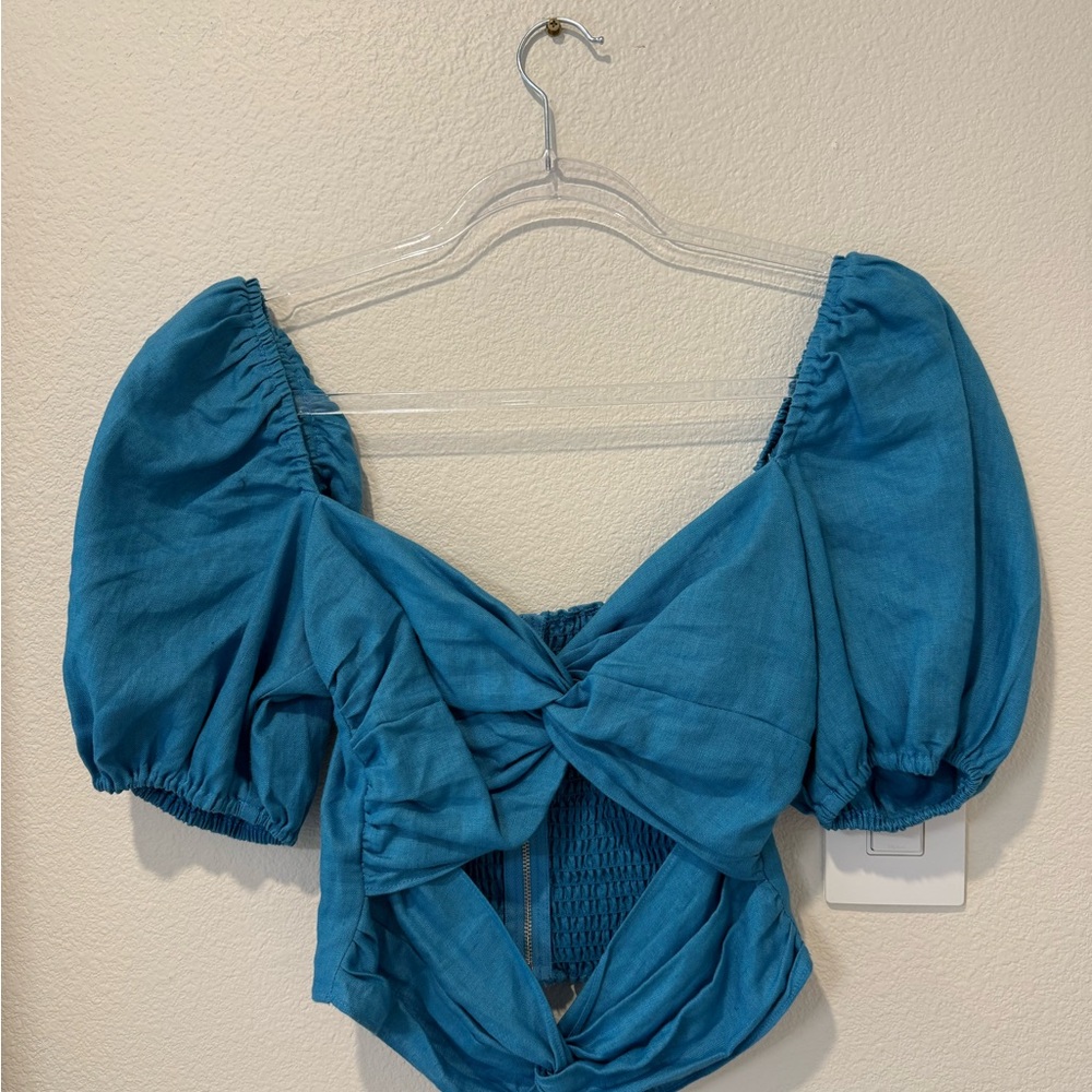 Reformation Blue Two-Piece Set